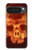 S3881 Fire Skull Hülle Schutzhülle Taschen für Google Pixel 10 Pro XL