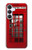 S0058 British Red Telephone Box Hülle Schutzhülle Taschen für Samsung Galaxy S25 FE