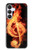 S0493 Music Note Burn Hülle Schutzhülle Taschen für Samsung Galaxy S25 FE
