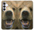 S0840 Grizzly Bear Face Hülle Schutzhülle Taschen für Samsung Galaxy S25 FE