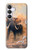 S1292 Dusty Elephant Egrets Hülle Schutzhülle Taschen für Samsung Galaxy S25 FE