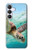 S1377 Ocean Sea Turtle Hülle Schutzhülle Taschen für Samsung Galaxy S25 FE