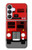 S2058 England British Double Decker Bus Hülle Schutzhülle Taschen für Samsung Galaxy S25 FE