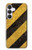 S2231 Yellow and Black Line Hazard Striped Hülle Schutzhülle Taschen für Samsung Galaxy S25 FE