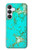 S2377 Turquoise Gemstone Texture Graphic Printed Hülle Schutzhülle Taschen für Samsung Galaxy S25 FE