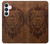 S2529 Leo Zodiac Tattoo Brown Graphic Print Hülle Schutzhülle Taschen für Samsung Galaxy S25 FE
