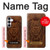 S2529 Leo Zodiac Tattoo Brown Graphic Print Hülle Schutzhülle Taschen für Samsung Galaxy S25 FE