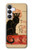 S2739 Chat Noir Black Cat Vintage Hülle Schutzhülle Taschen für Samsung Galaxy S25 FE