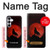 S2955 Wolf Howling Red Moon Hülle Schutzhülle Taschen für Samsung Galaxy S25 FE