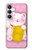 S3025 Pink Maneki Neko Lucky Cat Hülle Schutzhülle Taschen für Samsung Galaxy S25 FE