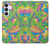 S3273 Flower Line Art Pattern Hülle Schutzhülle Taschen für Samsung Galaxy S25 FE