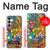 S3281 Colorful Hippie Flowers Pattern Hülle Schutzhülle Taschen für Samsung Galaxy S25 FE