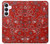 S3354 Red Classic Bandana Hülle Schutzhülle Taschen für Samsung Galaxy S25 FE