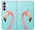 S3708 Pink Flamingo Hülle Schutzhülle Taschen für Samsung Galaxy S25 FE