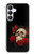 S3753 Dark Gothic Goth Skull Roses Hülle Schutzhülle Taschen für Samsung Galaxy S25 FE