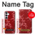 S3817 Red Floral Cherry blossom Pattern Hülle Schutzhülle Taschen für Samsung Galaxy S25 FE