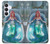 S3911 Cute Little Mermaid Aqua Spa Hülle Schutzhülle Taschen für Samsung Galaxy S25 FE