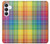 S3942 LGBTQ Rainbow Plaid Tartan Hülle Schutzhülle Taschen für Samsung Galaxy S25 FE, S26 FE