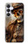 S3949 Steampunk Skull Smoking Hülle Schutzhülle Taschen für Samsung Galaxy S25 FE