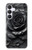 S3969 Black Rose Hard Brush Stroke Hülle Schutzhülle Taschen für Samsung Galaxy S25 FE