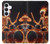 S3985 Fire Skull Drummer Hülle Schutzhülle Taschen für Samsung Galaxy S25 FE