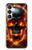 S3986 Fire Skull Hülle Schutzhülle Taschen für Samsung Galaxy S25 FE