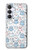 S4013 Seamless Cute Ghost Pattern Hülle Schutzhülle Taschen für Samsung Galaxy S25 FE, S26 FE