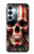 S4015 Skull American Flag Hülle Schutzhülle Taschen für Samsung Galaxy S25 FE