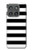 S1596 Black and White Striped Hülle Schutzhülle Taschen für Motorola Edge (2025)