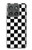 S1611 Black and White Check Chess Board Hülle Schutzhülle Taschen für Motorola Edge (2025)