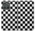 S1611 Black and White Check Chess Board Hülle Schutzhülle Taschen für Motorola Edge (2025)
