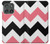 S1849 Pink Black Chevron Zigzag Hülle Schutzhülle Taschen für Motorola Edge (2025)