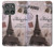 S2211 Paris Postcard Eiffel Tower Hülle Schutzhülle Taschen für Motorola Edge (2025)