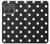 S2299 Black Polka Dots Hülle Schutzhülle Taschen für Motorola Edge (2025)