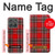 S2374 Tartan Red Pattern Hülle Schutzhülle Taschen für Motorola Edge (2025)