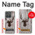S2505 Reindeer Head Old Wood Texture Graphic Hülle Schutzhülle Taschen für Motorola Edge (2025)