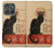 S2739 Chat Noir Black Cat Vintage Hülle Schutzhülle Taschen für Motorola Edge (2025)