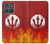 S2803 Fire Red Devil Spear Symbol Hülle Schutzhülle Taschen für Motorola Edge (2025)