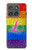 S2900 Rainbow LGBT Lesbian Pride Flag Hülle Schutzhülle Taschen für Motorola Edge (2025)