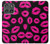 S2933 Pink Lips Kisses on Black Hülle Schutzhülle Taschen für Motorola Edge (2025)