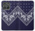 S3357 Navy Blue Bandana Pattern Hülle Schutzhülle Taschen für Motorola Edge (2025)