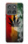 S3890 Reggae Rasta Flag Smoke Hülle Schutzhülle Taschen für Motorola Edge (2025)