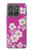 S3924 Cherry Blossom Pink Background Hülle Schutzhülle Taschen für Motorola Edge (2025)