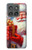S4029 Xmas Smiling Santa Claus Gift Box Hülle Schutzhülle Taschen für Motorola Edge (2025)