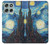 S0582 Van Gogh Starry Nights Hülle Schutzhülle Taschen für Motorola Moto G56