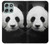S1072 Panda Bear Hülle Schutzhülle Taschen für Motorola Moto G56