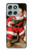 S1417 Santa Claus Merry Xmas Hülle Schutzhülle Taschen für Motorola Moto G56