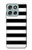 S1596 Black and White Striped Hülle Schutzhülle Taschen für Motorola Moto G56 S1596 Black and White Striped Hülle Schutzhülle Taschen für Motorola Moto G56