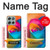 S1671 Rainbow Colorful Rose Hülle Schutzhülle Taschen für Motorola Moto G56