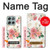 S1859 Rose Pattern Hülle Schutzhülle Taschen für Motorola Moto G56